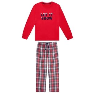 [NWT / Men's] Member's Mark "Let It Snow" Pajama Set
